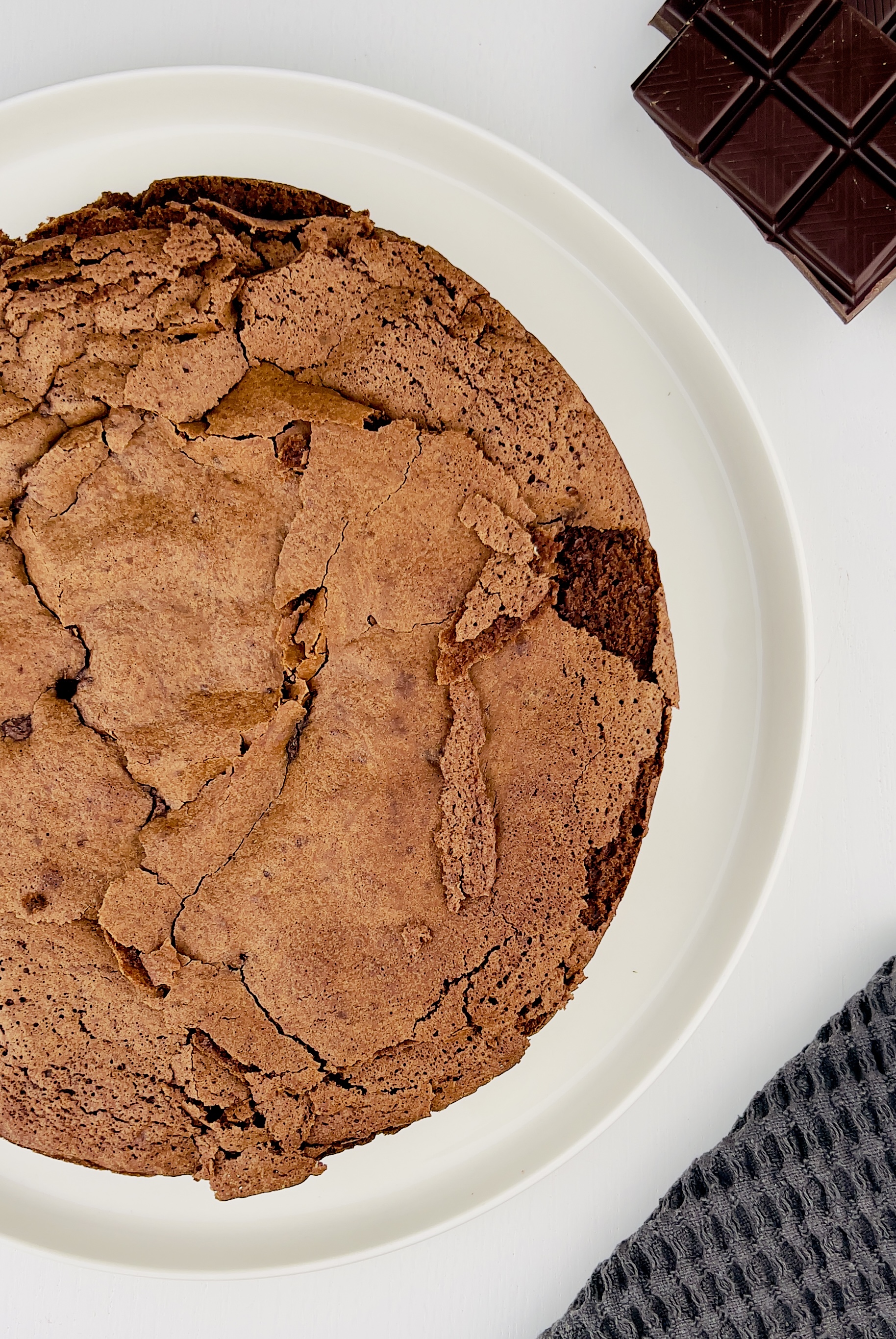 Gâteau au chocolat et compote