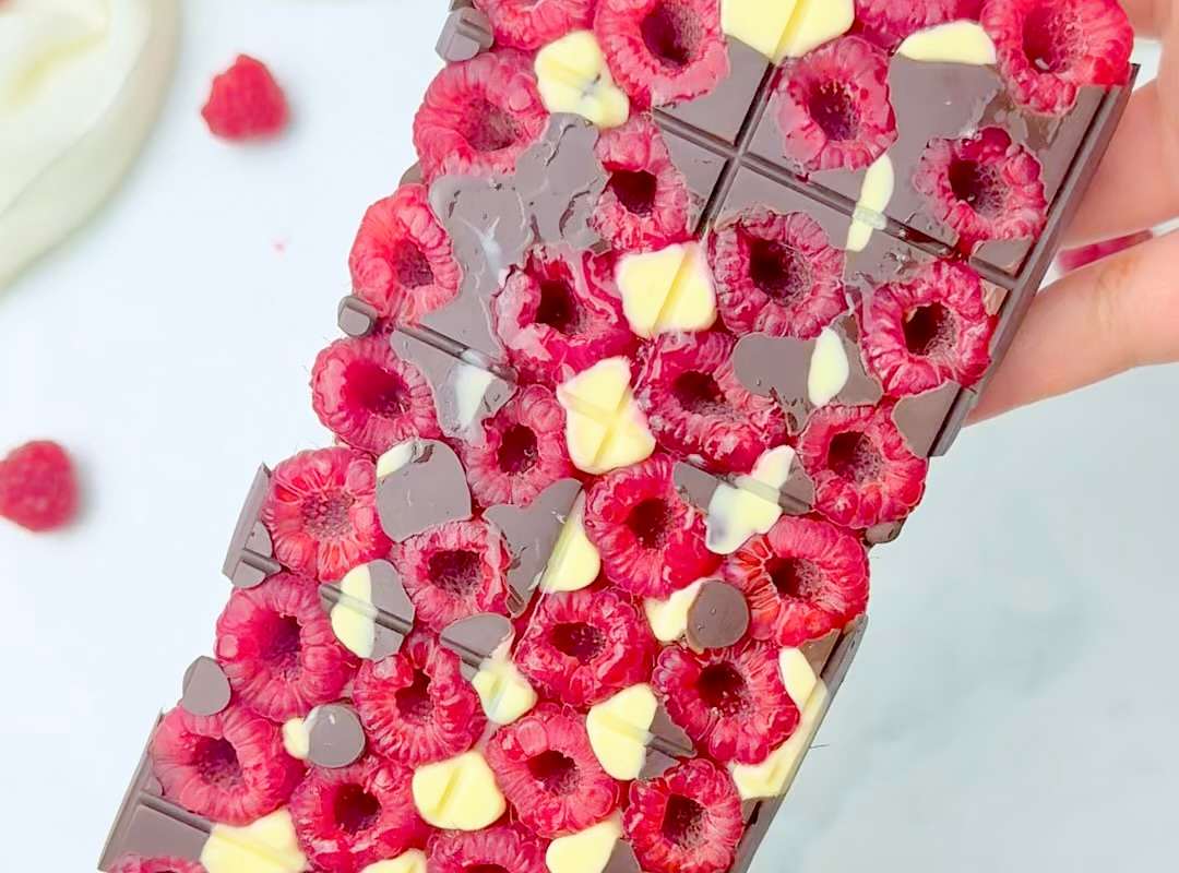Tablette chocolat-framboises façon Franui