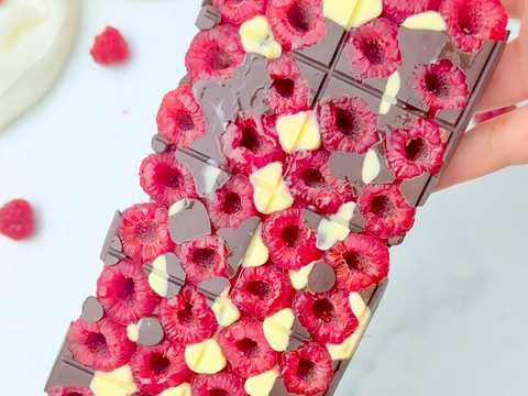 Tablette chocolat-framboises façon Franui