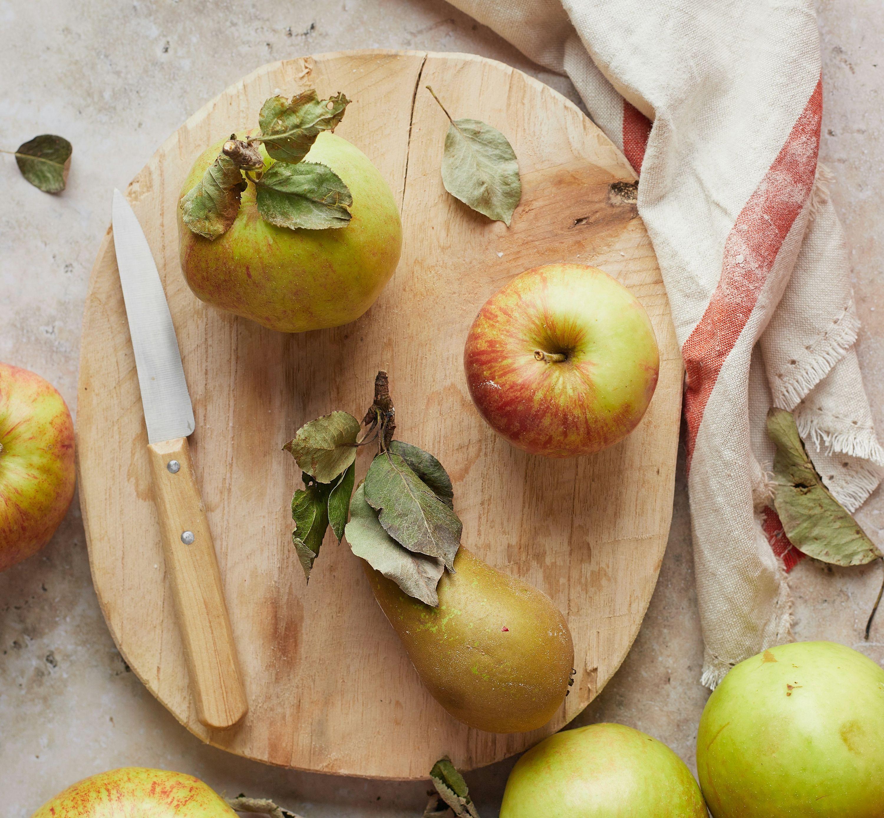 Should you leave the skin on apples in a crumble?