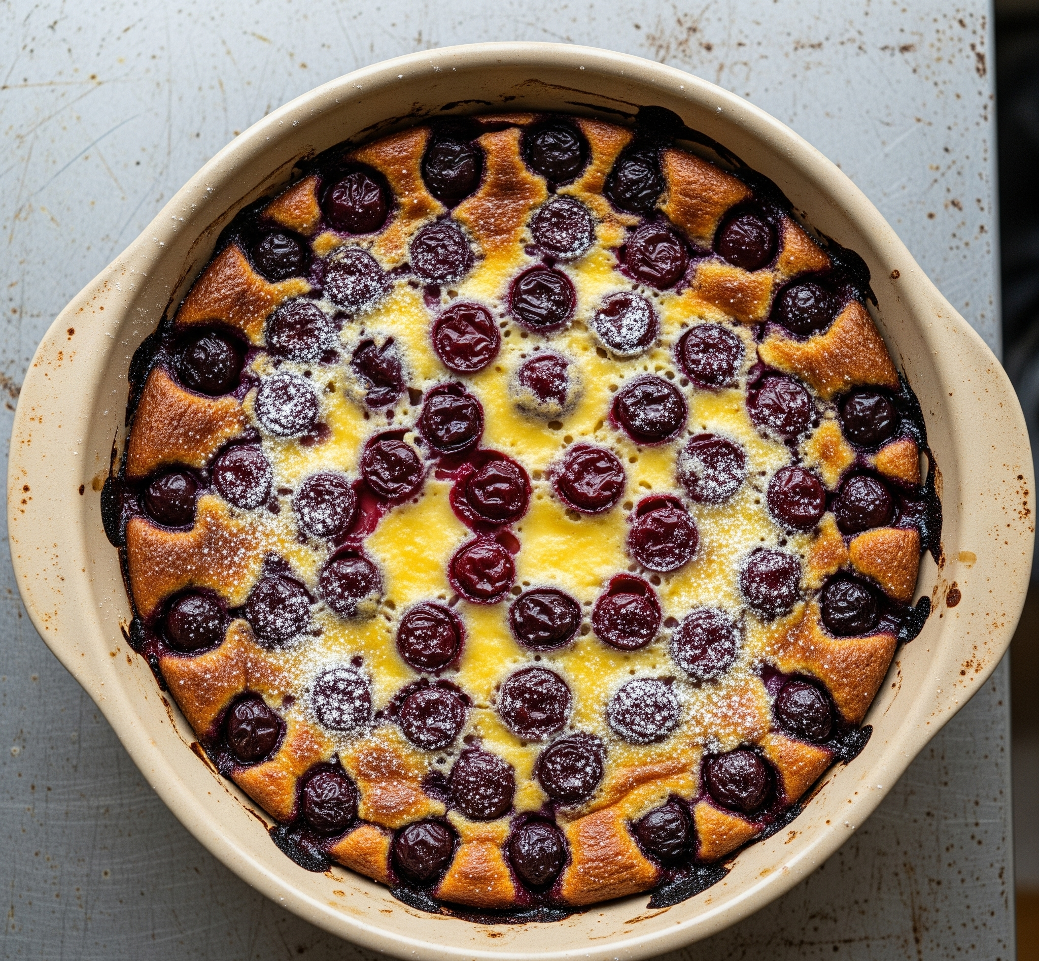 Should you put baking powder in a clafoutis?