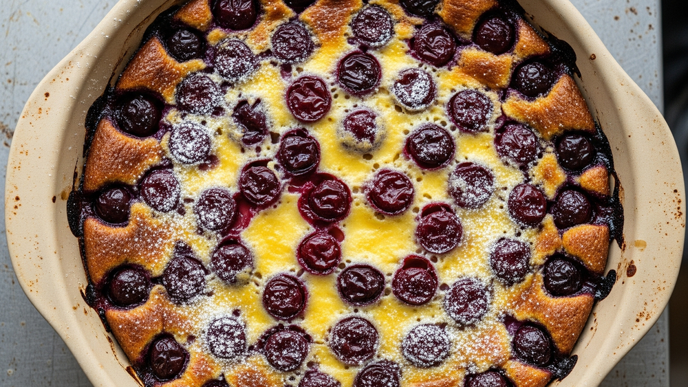 Should you put baking powder in a clafoutis?